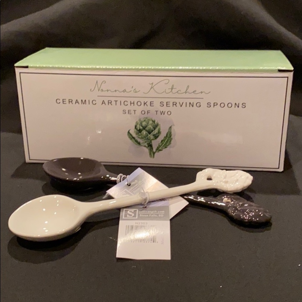 Set of artichoke spoons